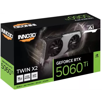 Placa gráfica Inno3D GeForce RTX 5060 Ti — 16 GB GDDR7, PCIe 5.0, 128-Bit, 448 GB/s
