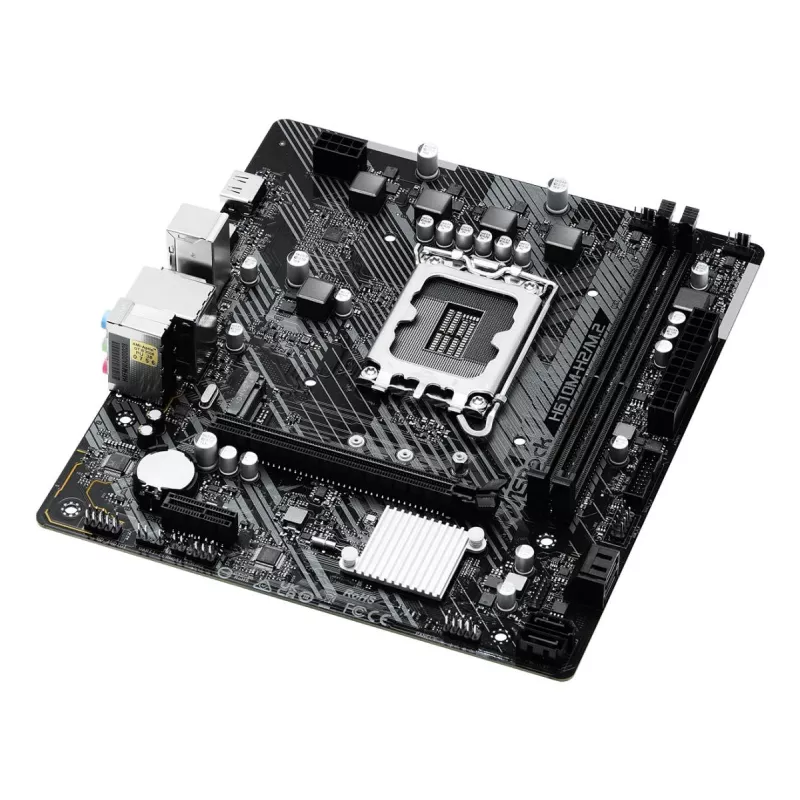 ASRock H610M-H2/M.2 placa-mãe, LGA1700, Intel H610, 2x DDR4, 2x HDMI, micro ATX
