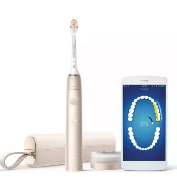 Philips Sonicare DiamondClean Prestige 9900 series DiamondClean Prestige HX9992/11 escova de dentes sónica com SenseIQ – champanhe