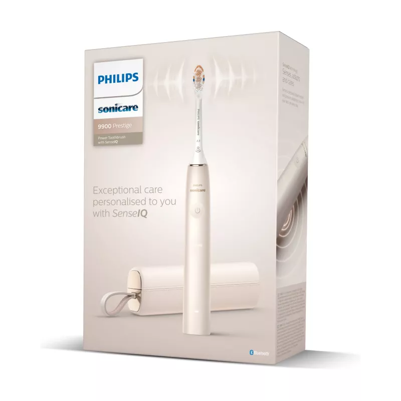 Philips Sonicare DiamondClean Prestige 9900 series DiamondClean Prestige HX9992/11 escova de dentes sónica com SenseIQ – champanhe