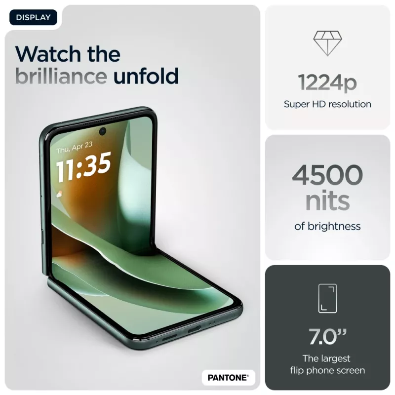 Motorola razr 60 ultra 17,7 cm (6,96 polegadas) Dual SIM Android 15 5G USB Type-C 16 GB 512 GB 4700 mAh verde