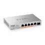 Zyxel XMG-105HP não gerido 2.5G Ethernet (100/1000/2500) Power over Ethernet (PoE) prateado