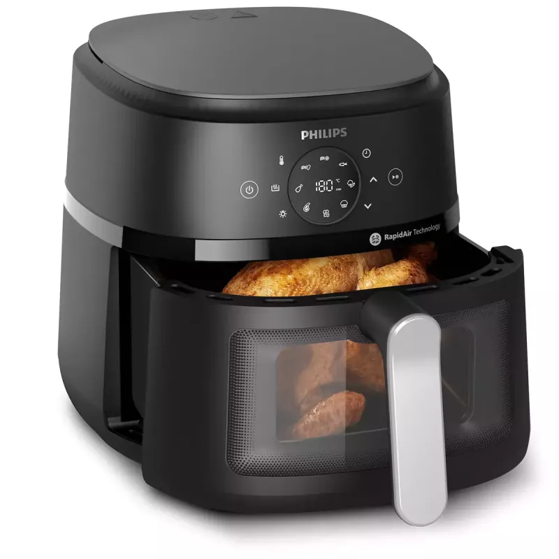 Fritadeira de ar quente Philips NA231/00 2000 Series — 6,2 L, 1700 W, 13 programas, tecnologia Rapid Air com menos gordura