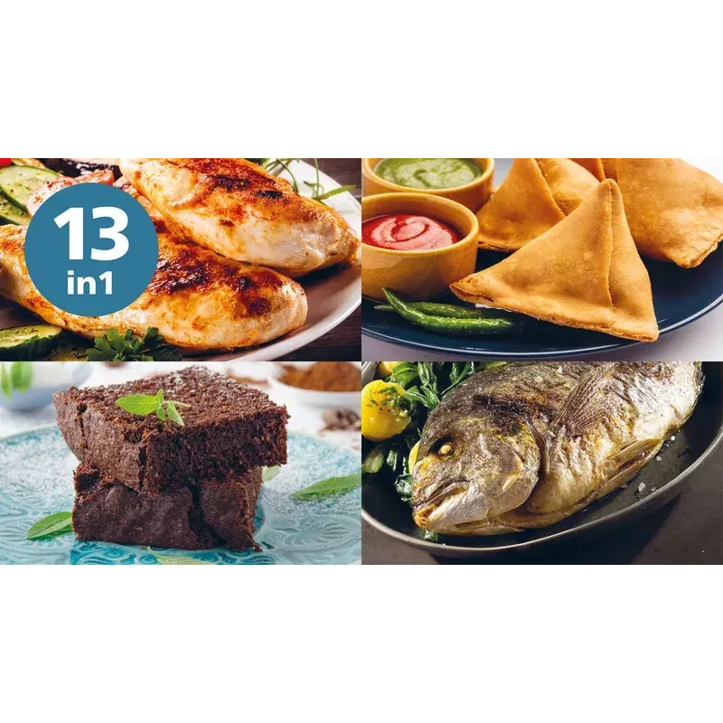 Fritadeira de ar quente Philips NA231/00 2000 Series — 6,2 L, 1700 W, 13 programas, tecnologia Rapid Air com menos gordura