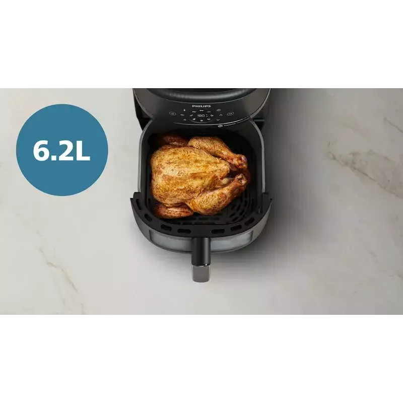 Fritadeira de ar quente Philips NA231/00 2000 Series — 6,2 L, 1700 W, 13 programas, tecnologia Rapid Air com menos gordura