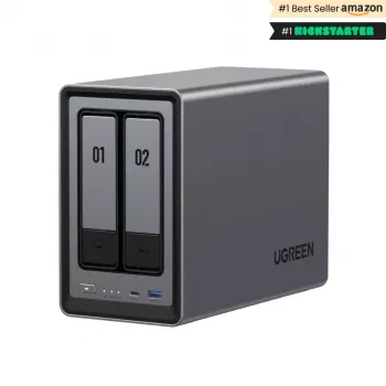 Sistema NAS Ugreen NASync DXP2800 2-Bay compacto Intel® N N100 8 GB DDR5 0 TB UGOS Pro preto