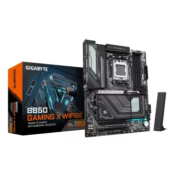 Placa-mãe GIGABYTE B850 GAMING X WIFI6E - CPUs AMD Ryzen 9000 Series, 12+2+2 fases Digital VRM, até 8200MHz DDR5 (OC), 1xPCIe 5.0 + 2xPCIe 4.0 M.2, 2.5LAN, WIFI 6E, USB 3.2 Gen 2x2
