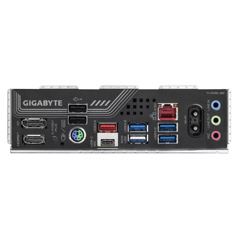 Placa-mãe GIGABYTE B850 GAMING X WIFI6E - CPUs AMD Ryzen 9000 Series, 12+2+2 fases Digital VRM, até 8200MHz DDR5 (OC), 1xPCIe 5.0 + 2xPCIe 4.0 M.2, 2.5LAN, WIFI 6E, USB 3.2 Gen 2x2