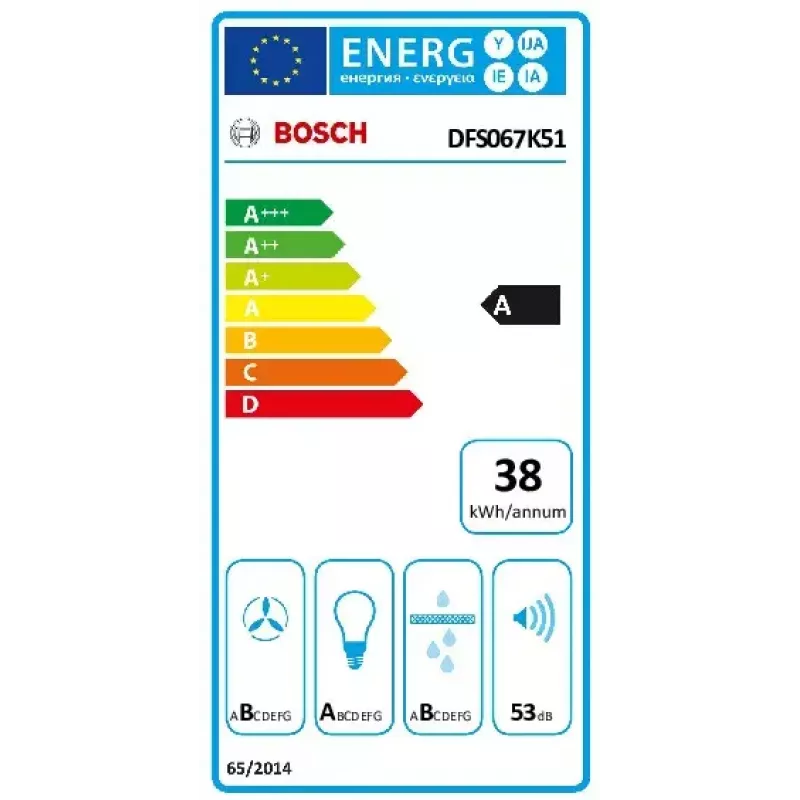 Exaustor Bosch Serie 8 DFS067K51 Semi built-in (pull out) aço inoxidável 717 m³/h