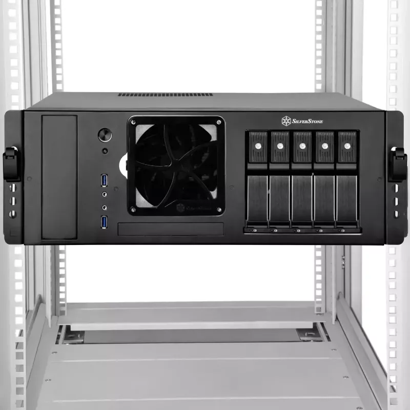 RMS05-22 rack de aço prateado SilverStone