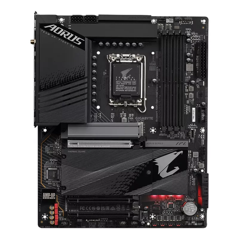 Placa-mãe GIGABYTE Z790 AORUS ELITE AX - Compatível com Intel Core 14.ª geração, 16*+2+1 fases Digital VRM, até 7600 MHz DDR5 (OC), 4x PCIe 4.0 M.2, Wi-Fi 6E, 2,5 GbE LAN, USB 3.2 Gen 2x2