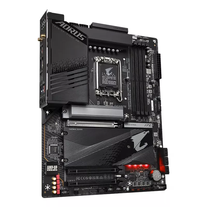 Placa-mãe GIGABYTE Z790 AORUS ELITE AX - Compatível com Intel Core 14.ª geração, 16*+2+1 fases Digital VRM, até 7600 MHz DDR5 (OC), 4x PCIe 4.0 M.2, Wi-Fi 6E, 2,5 GbE LAN, USB 3.2 Gen 2x2