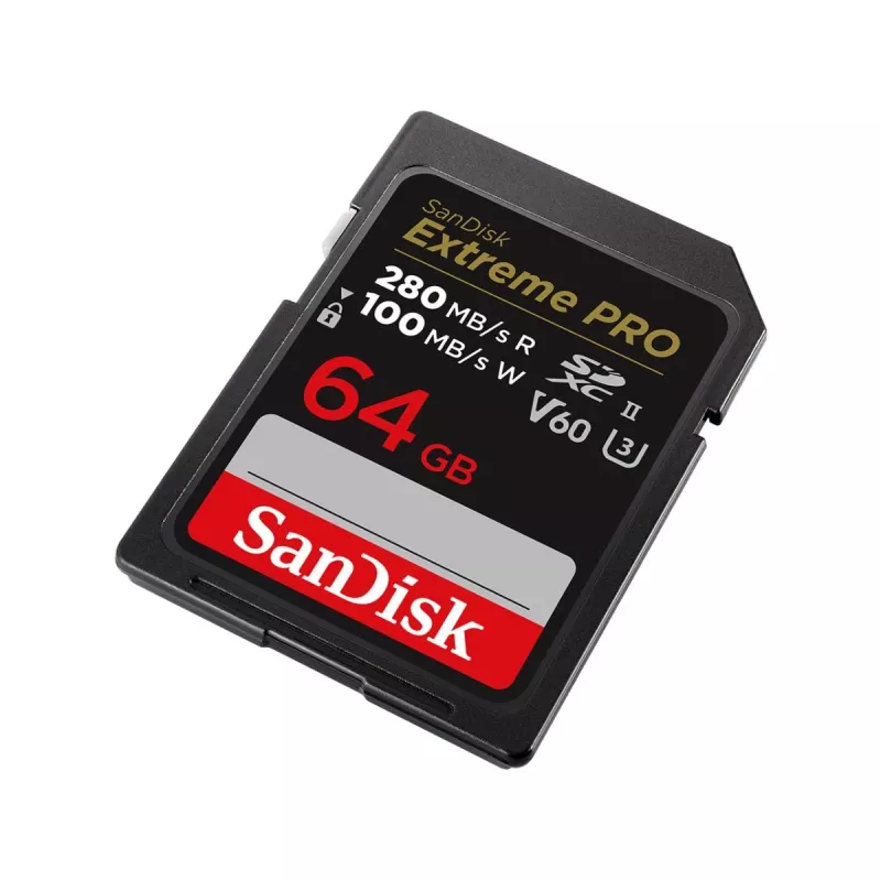 WESTERN DIGITAL SanDisk PRO 64GB V60 UHS-II cartões SD 280/100MB/s V60 C10 UHS-II