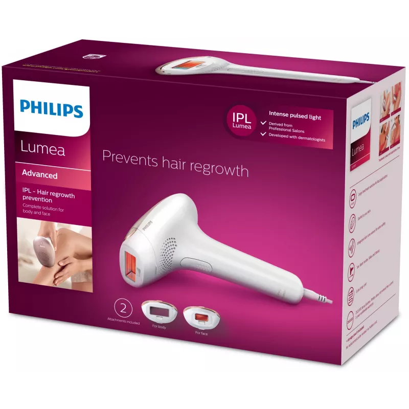 Philips Lumea Advanced SC1997/00 IPL - depiladora, IPL (Home Pulsed Light), dourado, branco, 15 min, 1 min, 1 min, 1 min