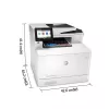 HP Color LaserJet Pro MFP M479fnw, imprimir, copiar, digitalizar, fax, e-mail, digitalizar para e-mail/PDF; ADF de 50 folhas sem curvatura