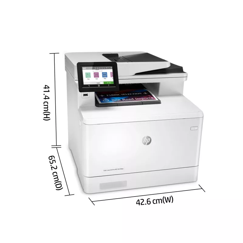 HP Color LaserJet Pro MFP M479fnw, imprimir, copiar, digitalizar, fax, e-mail, digitalizar para e-mail/PDF; ADF de 50 folhas sem curvatura