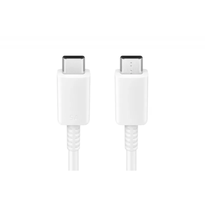 Samsung EP-DN975 - cabo USB - USB-C (M) para USB-C (M) - USB 2.0 - 1 m - alimentação USB (5A, 100 W) - branco - para Galaxy Note10, Note10+, Note10+