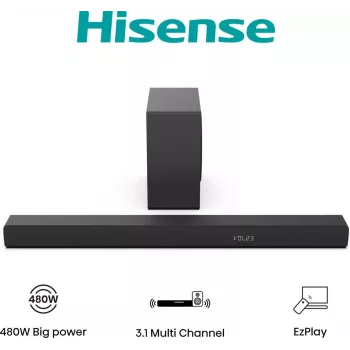 Hisense HS3100 preto 3.1 canais 480 W