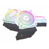 Ventoinha para caixa ASUS Prime MR120 120 mm 1600 RPM branca (pack de 3, LED, 58 CFM, 23 dB)