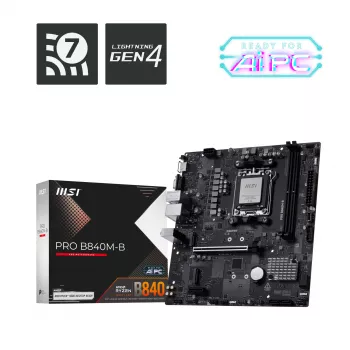 Placa-mãe MSI PRO B840M-B AMD B840 Socket AM5 micro ATX