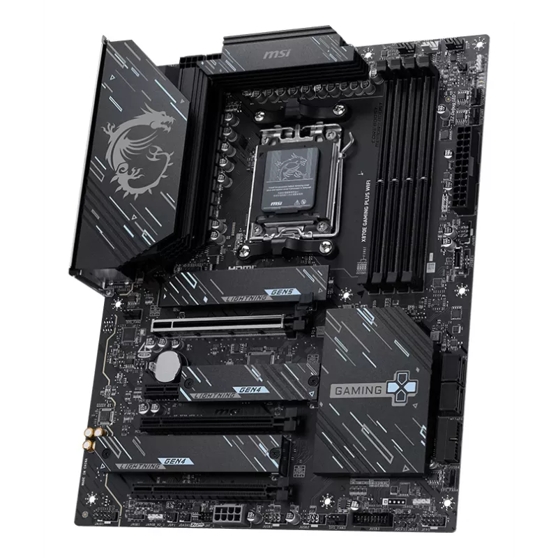 Placa-mãe MSI X870E GAMING PLUS WIFI AMD X870E Socket AM5 ATX