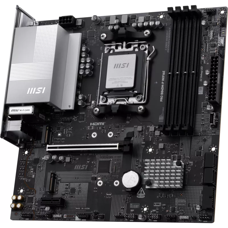 Placa-mãe MSI PRO B840M-P WIFI6E AMD B840 Socket AM5 micro ATX