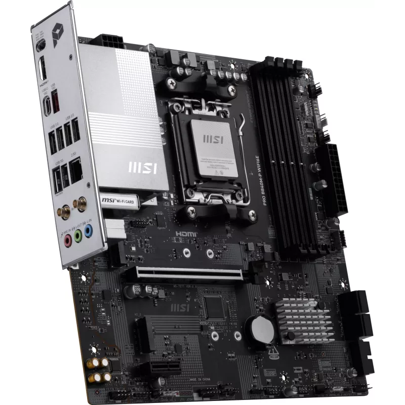 Placa-mãe MSI PRO B840M-P WIFI6E AMD B840 Socket AM5 micro ATX