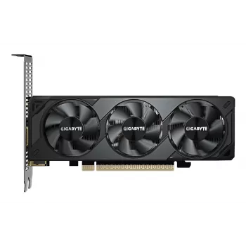 Placa gráfica GIGABYTE GeForce RTX 5060 OC Low Profile 8G - 8GB GDDR7, 128bit, PCI-E 5.0, 2512 MHz frequência do núcleo, 3 x DisplayPort, 1 x HDMI, GV-N5060OC-8GL