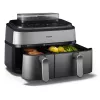 Fritadeira Philips 5000 series NA555/00 dupla 9 L autónoma 2750 W fritadeira de ar quente prateado