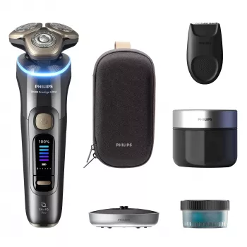 Máquina de barbear Philips i9000 Prestige Ultra XP9402/31 húmida e seca com SkinIQ Pro