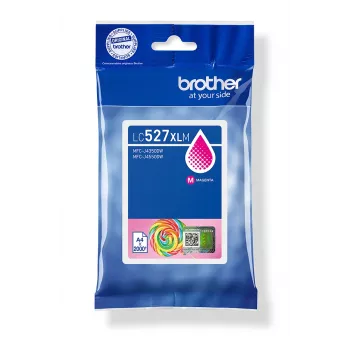 Tinteiro original Brother LC527XLM de alta capacidade - magenta, capacidade alta (XL), magenta, tinta pigmentada, 1 unid., 2000 páginas, embalagem individual