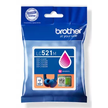 Tinteiro original Brother LC521M – magenta
