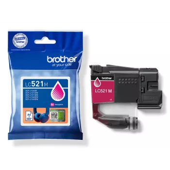 Tinteiro original Brother LC521M – magenta
