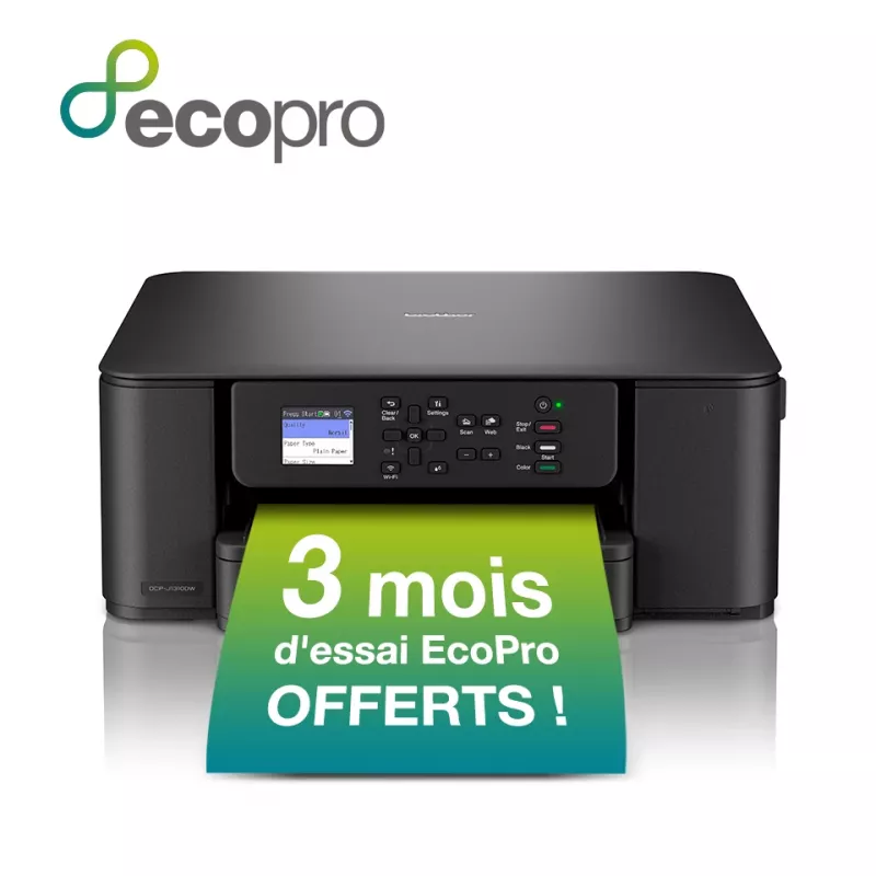 Impressora jato de tinta sem fios compacta 3-em-1 Brother DCP-J1310DW, jato de tinta, impressão a cores, 1200 x 6000 DPI, cópia a cores, A4, preto
