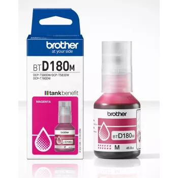 Frasco de tinta original Brother BTD180M magenta