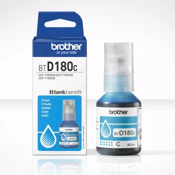 Frasco de tinta original Brother BTD180C ciano