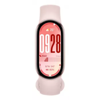 Pulseira de atividade Xiaomi Smart Band 10 — ecrã AMOLED de 1,72 polegadas, rosa, até 21 dias de autonomia