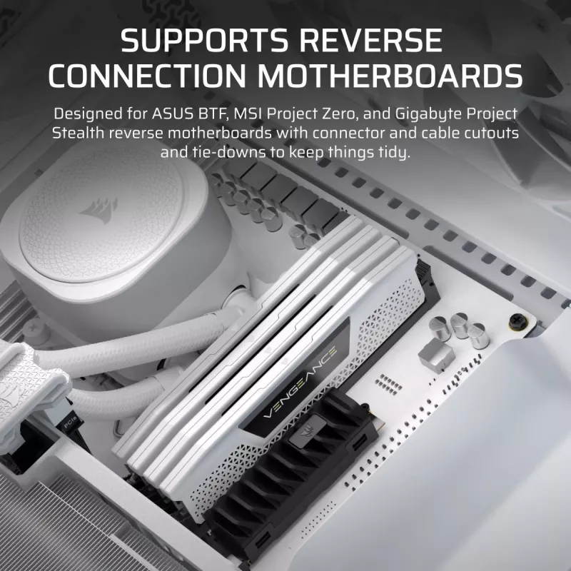 Caixa de PC CORSAIR - Frame 5000D RS ARGB High-Airflow Mid-Tower - branco