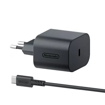Adaptador AC Nintendo Switch 2, interior, AC, 20 V, 1,5 m, preto