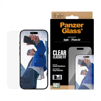 PanzerGlass® Película de proteção de ecrã iPhone Air | Classic Fit com EasyAligner