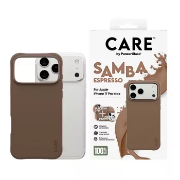 PanzerGlass CARE™ by ® Samba Case Espresso com MagSafe iPhone 17 Pro Max