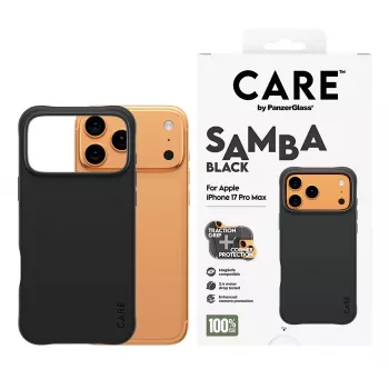 PanzerGlass CARE™ by ® Samba Case Preto c. MagSafe iPhone 17 Pro Max