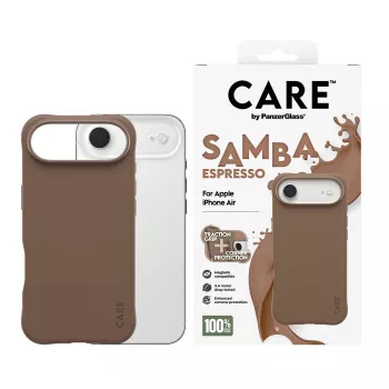 Capa PanzerGlass CARE by Fashionable Case Samba Espresso c. MagSafe iPhone 17 Air