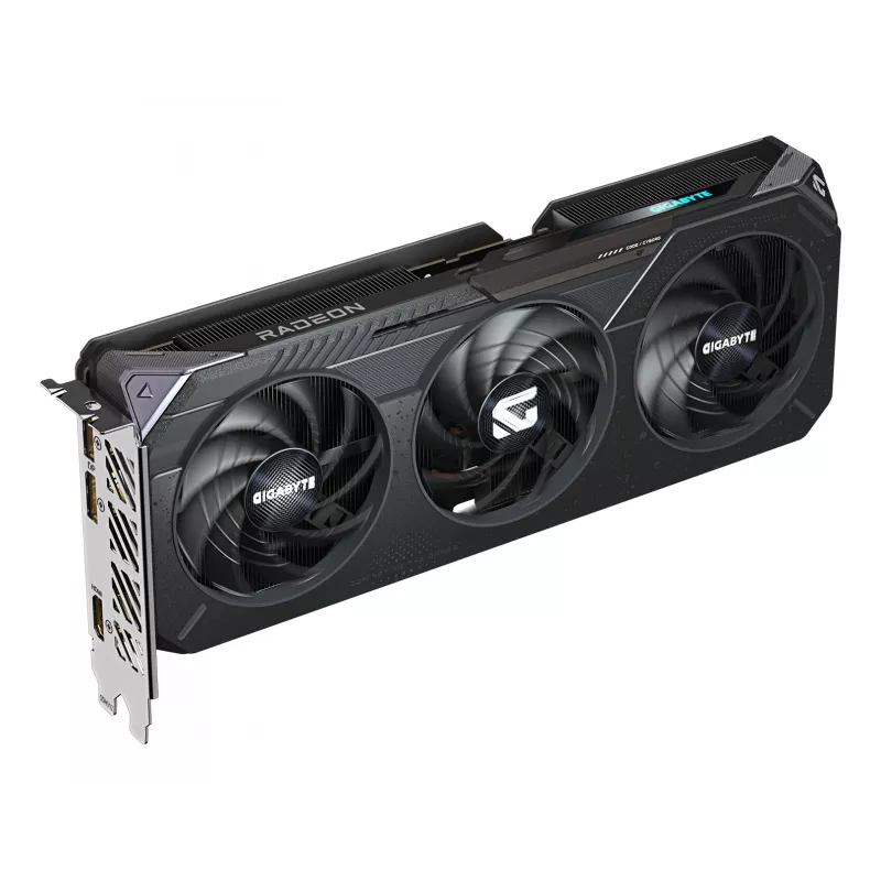 GIGABYTE Radeon RX 9060 XT GAMING OC 8G Placa gráfica - 8GB GDDR6, 128bit, PCI-E 5.0, 3320 MHz frequência do núcleo, 2 x DisplayPort, 1 x HDMI, GV-R9060XTGAMING OC-8GD