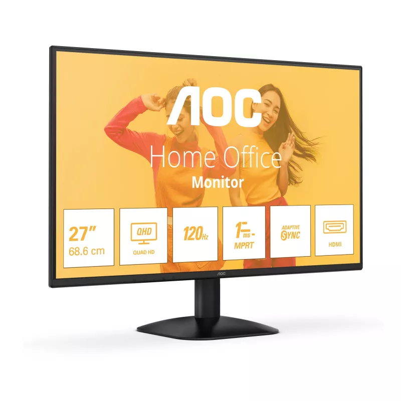 AOC B3 Q27B35S3 Monitor de computador 68,6 cm (27 polegadas) 2560 x 1440 píxeis Quad HD LED preto