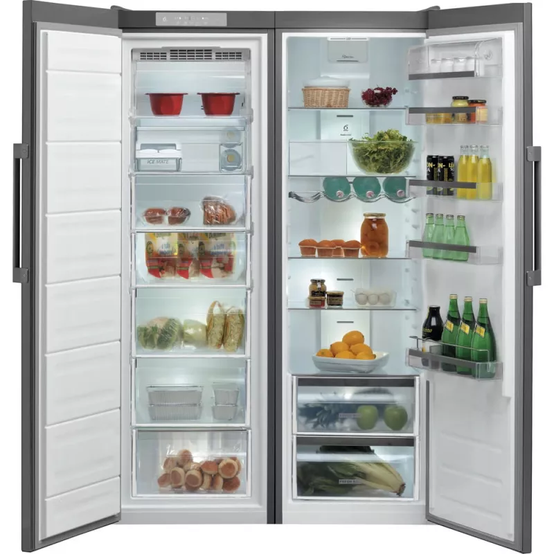 Whirlpool UW8 F2Y XBI F 2 Congelador vertical 263 L aço inoxidável