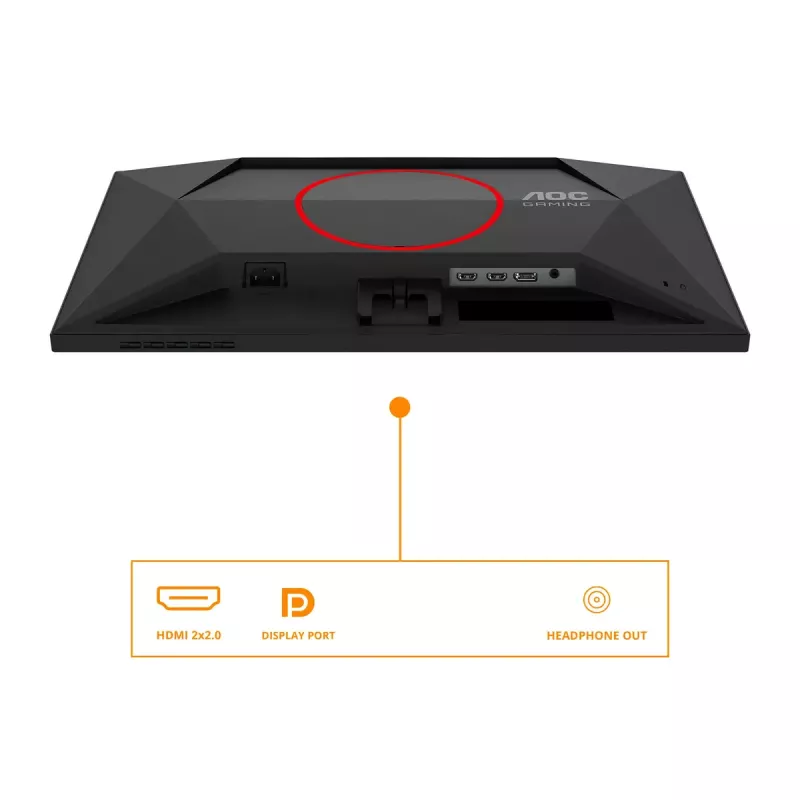 AOC G4 25G4SRE Monitor de computador 62,2 cm (24,5 polegadas) 1920 x 1080 píxeis Full HD LED preto, vermelho