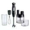 Braun MultiQuick 5 Pro MQ55755M varinha mágica 1000 W, 25+1 velocidades, pé de metal, copo, batedor, preto