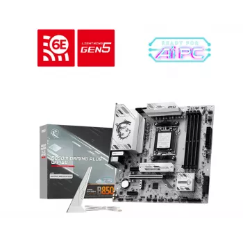 MSI B850M GAMING PLUS WIFI6E Placa-mãe AMD B850 Socket AM5 micro ATX