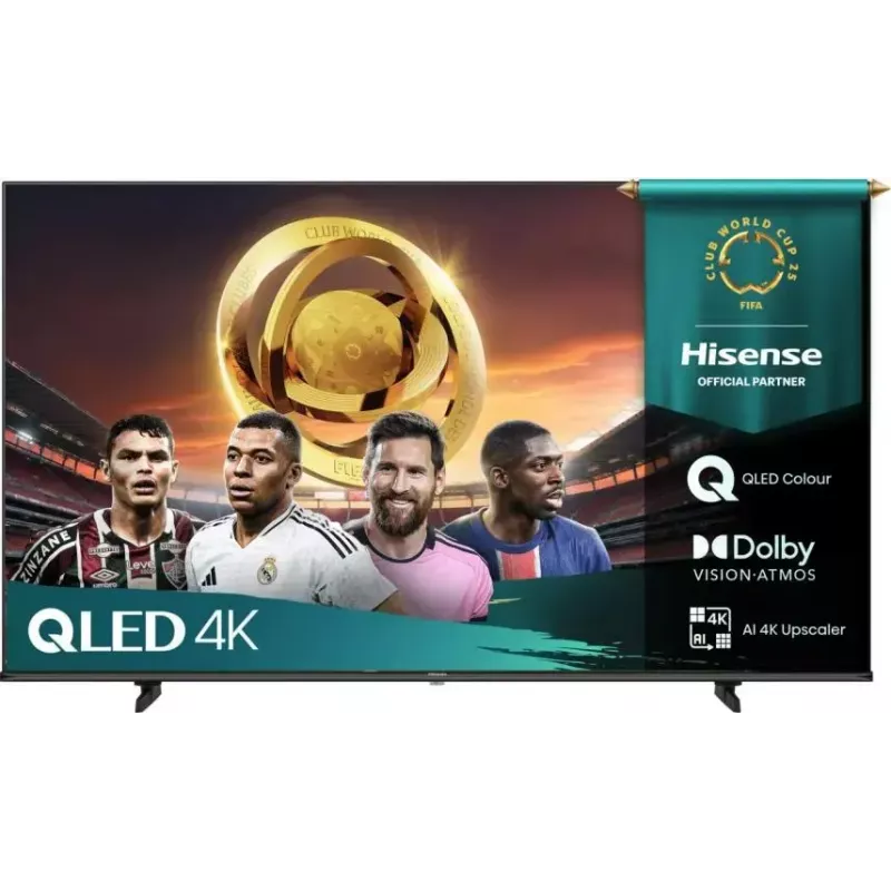 TV Hisense 50E7Q 50 polegadas QLED 4K Ultra HD (3840 x 2160), VIDAA, Wi‑Fi, DVB-C/S/T, preto